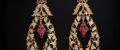 Peranakan Grapes Earrings (Sold)